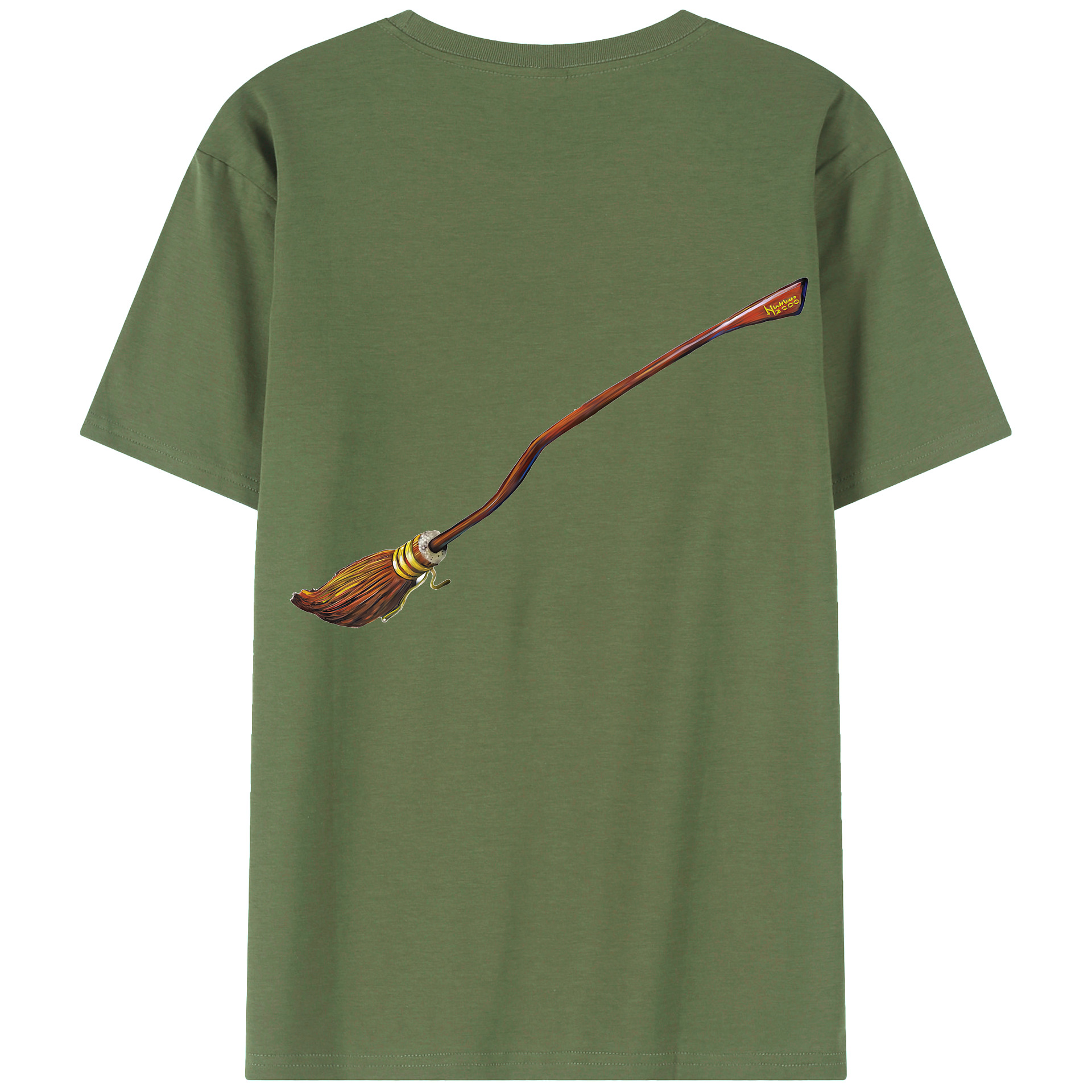 （画像用） Harry Potter ハリー・ポッターシリーズ 綿100％ メンズ半袖Tシャツ（バックプリント） 通気性